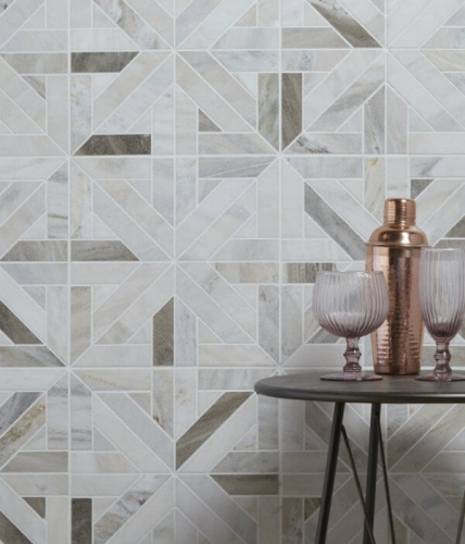 Ca Pietra Tokyo Lattice Marble Mosaic